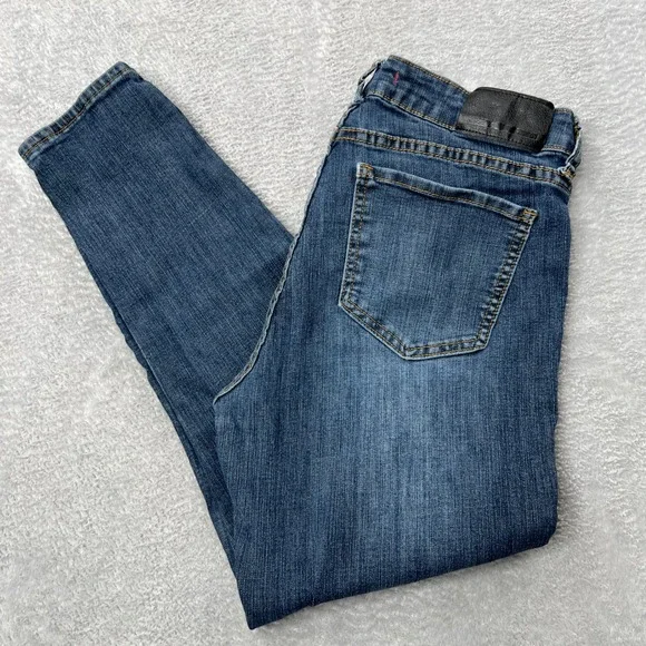 !iT Jeans Tiffany Roll Up Ankle Skinny Jeans Med Wash Blue W22596DB01 Women 10 - Picture 11 of 12